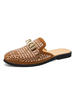 Chaussures de mocassins pour hommes populaires en cuir PU détails en métal à enfiler