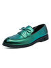 Chaussures de mocassins pour hommes populaires en cuir PU Ombre Slip-On