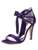 Chaussures de mères de mariés bout ouvert découpées chaussures de mariage à talons hauts