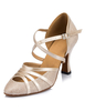 Chaussures de salon femme champagne talon sur-mesure