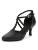 Chaussures de salon femme noir boucle réglable