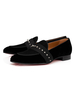 Chaussures de soirée pour hommes chaussures mocassins mode en cuir suédé Rivets oeuvre chaussures décontractées sans lacet