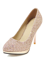 Chaussures de soirée scintillantes doré