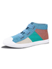 Chaussures de Sportes Baskets à Lacets avec Boucles Plates Hommes avec Bout Rond Bicolores Comfortables et Respirantes Cousu Tricolores