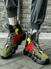 Chaussures de Sportes Hommes avec Plateforme Baskets Plates 2021 Imprimés à Lacets avec Bout Rond Multicolores Respirantes et Comfortables Légères
