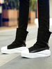 Chaussures de Sportes Hommes avec Plateforme Baskets Plates 2021 Imprimés à Zip avec Bout Rond Bicolores Respirantes et Comfortables Légères