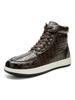 Chaussures de Sportes Hommes Baskets Plates 2022 Imprimés Vernis à Cuir Synthétique à Lacets avec Bout Rond Unicolore Respirantes et Comfortables Légères