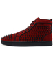 Chaussures de Sports Baskets Plates Hommes 2021 avec Cloutés à Cuir Synthétique en Crôute avec Bout Rond à Lacets Bicolores