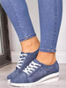 Chaussures de Sports Plates avec Plateforme Femmes à Lacets avec Bout Rond Bicolores