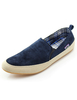 Chaussures en en velours côtelé bleu foncé