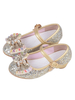 Chaussures Filles 2021 Or Glitter Bout Rond Bow Boucle Détail Chaussures de Soirée