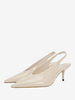 Chaussures Habillées À Bout Pointu Femmes À Bride Arrière Beige