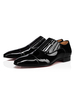 Chaussures Habillées Homme avec Bout Rond en Cuir Synthétique à Lacets Unicolore