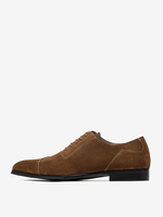Chaussures habillées pour homme chaussures de qualité à bout rond en cuir de vache à lacets chaussures de bal de mariage Oxford