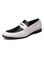 Chaussures habillées pour homme Chaussures en cuir PU noir à bout rond fantastiques