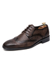 Chaussures habillées pour homme de qualité bout pointu à lacets chaussures décontractées en cuir PU