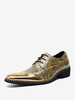 Chaussures habillées pour homme en cuir PU de qualité à bout pointu et sangle réglable