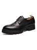 Chaussures Habillées Pour Homme Fantastique Bout Pointu À Lacets En Cuir PU Chaussures Décontractées