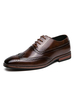 Chaussures Habillées Pour Homme Fantastique Bout Pointu Sangle Réglable En Cuir PU Café Marron Costume Chaussures