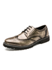 Chaussures habillées pour homme Fashion Round Toe Strap Réglable PU Leather Sliver Suit Shoes