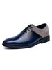 Chaussures habillées pour homme élégant bout pointu à lacets chaussures décontractées en cuir PU