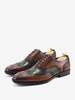 Chaussures habillées pour homme élégantes à bout rond en cuir de vache