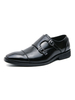 Chaussures Habillées Pour Homme Modernes Bout Carré Sangle Réglable En Cuir PU