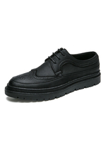 Chaussures Habillées Pour Homme Modernes Bout Rond Sangle Réglable Cuir PU
