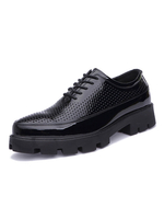 Chaussures Habillées Pour Homme Modernes Bout Rond Sangle Réglable Cuir PU