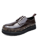 Chaussures Habillées Pour Homme Modernes Bout Rond Sangle Réglable Cuir PU
