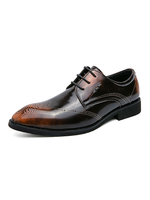 Chaussures Habillées pour Homme Qualité Bout Pointu Sangle Réglable en Cuir PU