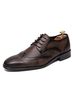 Chaussures habillées pour homme Qualité bout rond à lacets Chaussures en cuir Synthétique