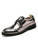 Chaussures habillées pour homme qualité bout rond à lacets PU cuir ruban costume chaussures