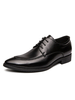 Chaussures habillées pour hommes à bout pointu avec sangle réglable en cuir PU Chaussures de costume noires