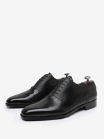 Chaussures habillées pour hommes à bout rond en cuir Oxford à lacets Chaussures de mariage formelles