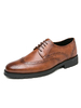 Chaussures habillées pour hommes à la mode à bout pointu; chaussures décontractées en cuir PU à lacets