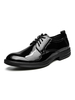 Chaussures habillées pour hommes à la mode avec sangle à bout rond réglable en cuir PU