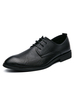 Chaussures habillées pour hommes; bout pointu; détails en métal; chaussures à enfiler en cuir PU
