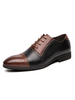 Chaussures habillées pour hommes Bout pointu moderne Chaussures à lacets en cuir Synthétique