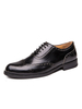 Chaussures habillées pour hommes Bout rond de qualité Slip-On en cuir PU