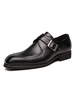 Chaussures habillées pour hommes Chaussures à boucle en cuir Synthétique à bout carré élégant