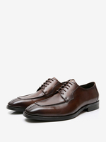 Chaussures habillées pour hommes Chaussures de mariage formelles en cuir à bout carré élégantes