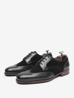 Chaussures habillées pour hommes Chaussures de mariage formelles en cuir à bout rond de qualité