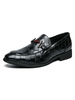 Chaussures habillées pour hommes Chaussures élégantes en cuir PU à bout rond
