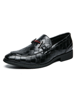 Chaussures habillées pour hommes Chaussures élégantes en cuir PU à bout rond