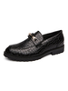 Chaussures habillées pour hommes Chaussures élégantes en cuir PU à bout rond et sangle de moine