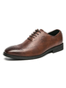 Chaussures habillées pour hommes de qualité à bout pointu à lacets en cuir PU