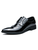 Chaussures habillées pour hommes de qualité à bout pointu avec sangle réglable en cuir PU