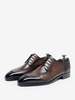 Chaussures habillées pour hommes élégantes à bout ouvert en cuir à lacets Derby chaussures de bal de mariage formelles