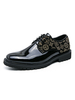 Chaussures Habillées Pour Hommes Élégantes Bout Rond Sangle Réglable En Cuir PU